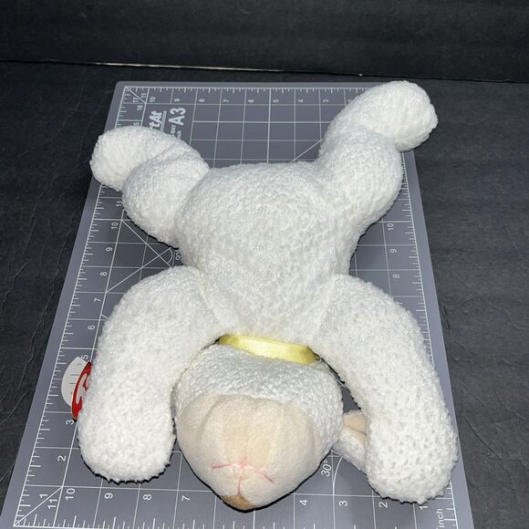 Ty Beanie Buddy 1996 BA BA White Lamb style 3008 Tag Bent - Picture 7 of 7